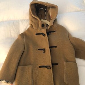 Burberry boys winter toggle coat